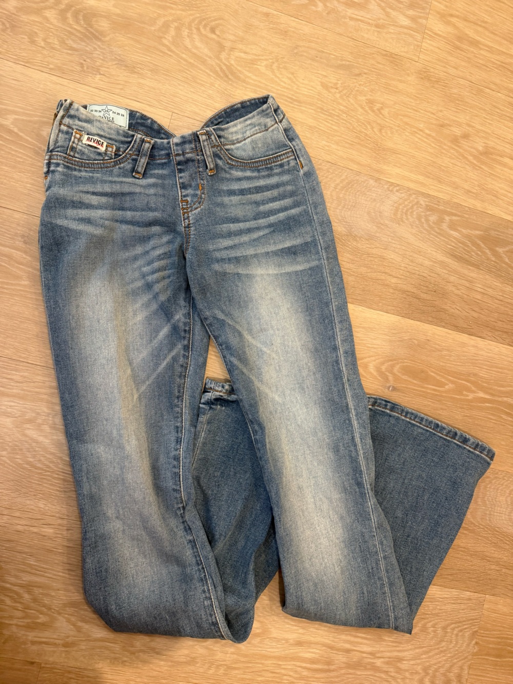 REVICE Faded Blue Straight Jeans
